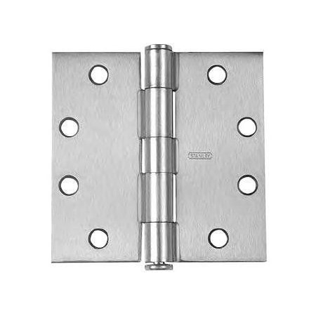 Best Hinges 4inx4in Steel Full Mortise Standard Weight Square Corner Hinge Non Removable Pin # 050539 Square F179426DNRP